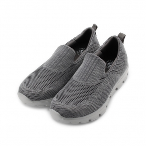 老船長 飛織套式休閒鞋 灰 男鞋