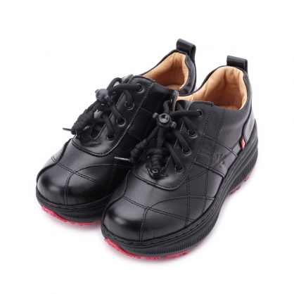 ZOBR 牛皮厚底休閒鞋 黑 女鞋