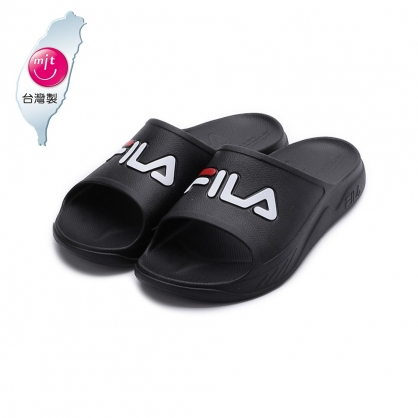 FILA PLUMPY SLIDE 運動拖鞋 黑 4-S334W-001 男鞋