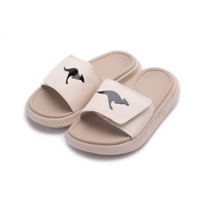 KANGAROOS 魔鬼氈避震拖鞋 奶茶 KW31921 女鞋