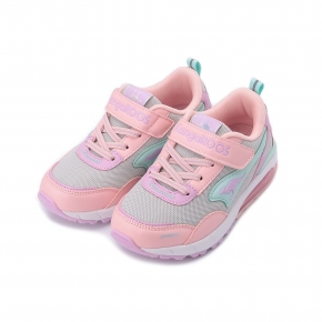 KANGAROOS 氣墊慢跑鞋 粉灰 KK32373 中大童鞋