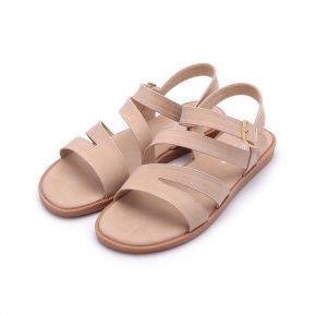 RIN RIN 多帶魔鬼氈涼鞋 杏 女鞋