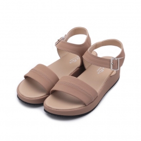 RIN RIN 寬帶厚底涼鞋 奶茶 女鞋