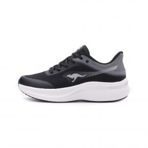 KANGAROOS RUN LUNAR 輕量慢跑鞋 黑白 KW41390 女鞋