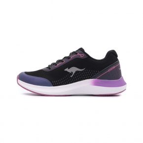 KANGAROOS RUN FLOW 2 輕量慢跑鞋 黑眩光 KW41660 女鞋