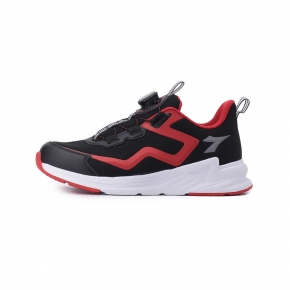 DIADORA 疾風 寬楦旋鈕運動慢跑鞋 紅黑 DA13160 大童鞋