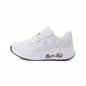 MONTAGUT 綁帶氣墊休閒鞋 白 女鞋