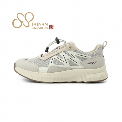 地之柏 束口輕量休閒鞋 灰 女鞋