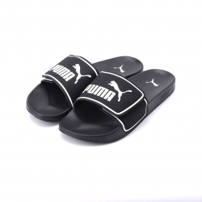 PUMA LEADCAT 2.0 V 魔鬼氈壓紋運動拖鞋 黑 387515-01 男鞋