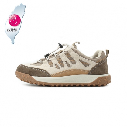 地之柏 束帶休閒鞋 卡其 男鞋