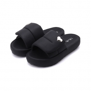 RIN RIN 魔鬼氈沙發拖鞋 黑 女鞋