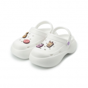 GOODYEAR 寬楦輕便厚底洞洞鞋 白 GAWP52739 女鞋