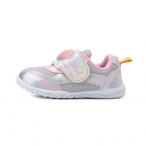 DISNEY 小美人魚 立體造型電燈休閒鞋 銀 中童鞋