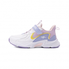 KANGAROOS WAVE 2 魔鬼氈運動鞋 白紫 KK51987 中大童鞋