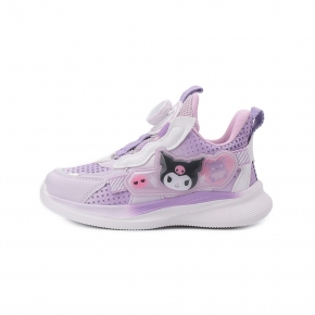 酷洛米 側立體飾片旋鈕運動鞋 紫 中大童鞋