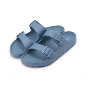 FUNPLUS+ 矽晶減塑休閒拖鞋 藍 1251021 男鞋