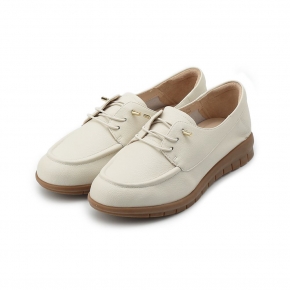 LUZZI 鬆緊套式休閒鞋 米 女鞋
