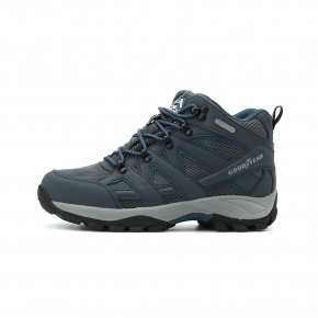GOODYEAR 登山者PRO 防潑水戶外鞋 藍 GAMO53576 男鞋