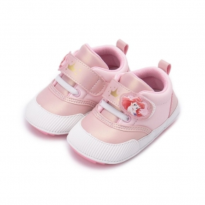 DISNEY 小美人魚 魔鬼氈護趾鞋 粉 中小童鞋