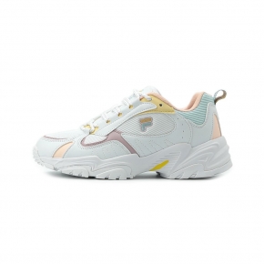 FILA 復古運動鞋 白黃 5-J320Y-119 女鞋