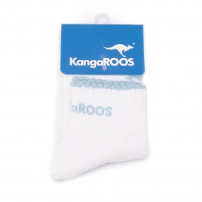 KANGAROOS 花邊造型休閒襪 藍白 KA52566