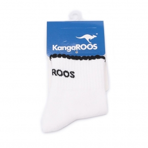 KANGAROOS 花邊造型休閒襪 黑白 KA52568