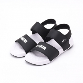 PUMA SOFTRIDE SANDAL PURE 運動涼鞋 黑白 389083-03 女鞋
