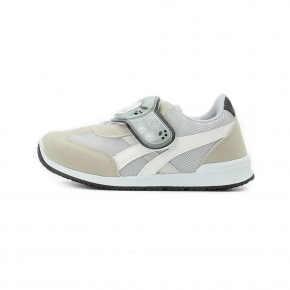 帕恰狗 電燈魔鬼氈休閒鞋 灰 中童鞋