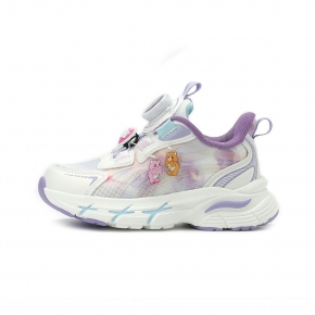 彩虹熊 旋扣輕量運動鞋 紫 CBKR59807 中大童鞋