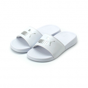 PUMA POPCAT 20 METALLIC WHISPER 拖鞋 白 404856-02 女鞋