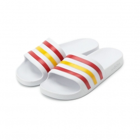 ADIDAS ADILETTE AQUA 運動拖鞋 白紅 HQ2453 男鞋
