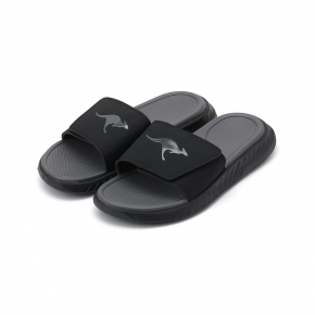 KANGAROOS HUPER SLIDE 厚片吐司拖鞋 黑 KM61190 男鞋