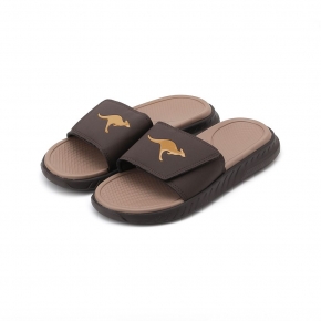 KANGAROOS HUPER SLIDE 厚片吐司拖鞋 咖 KM61193 男鞋