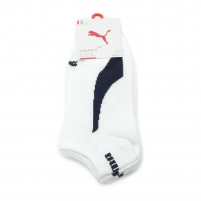 PUMA NOS 素色彎刀腳踝襪 三雙組 藍白 BB158402