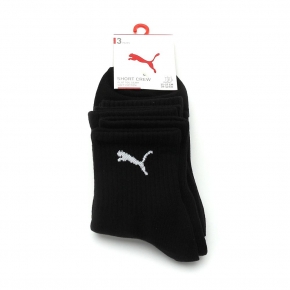 PUMA NOS 素色跳豹短筒襪 三雙組 黑 BB149401
