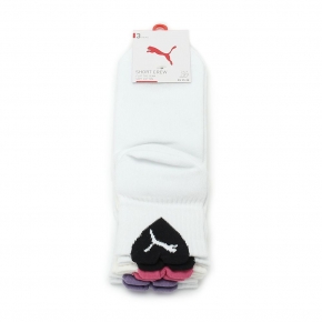 PUMA FASHION 愛心跳豹短筒襪 三雙組 混 BB156202